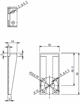 アルミブランケットA A5052P t1.5 の概略図面