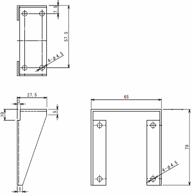 アルミブランケットB A5052P t1.5 の概略図面