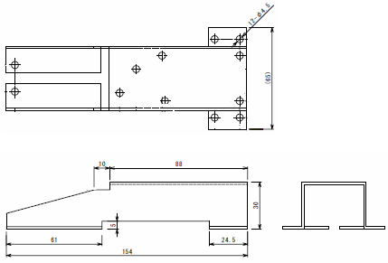 アルミブランケットD A5052P t1.5 の概略図面