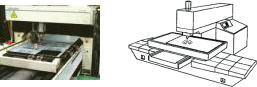レーザー加工機(切断機）の参考写真・模式図
