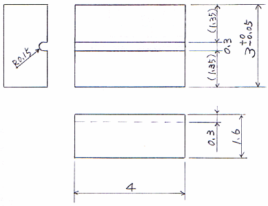 プローブ固定金具・SUS治具B（ステンレス SUS304）の図面